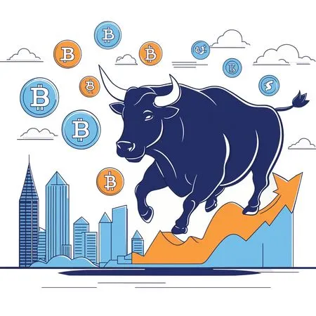 Free Bullish Bitcoin Market  AI Image