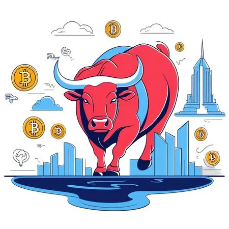Free Bullish Cryptocurrency Trend  AI Image