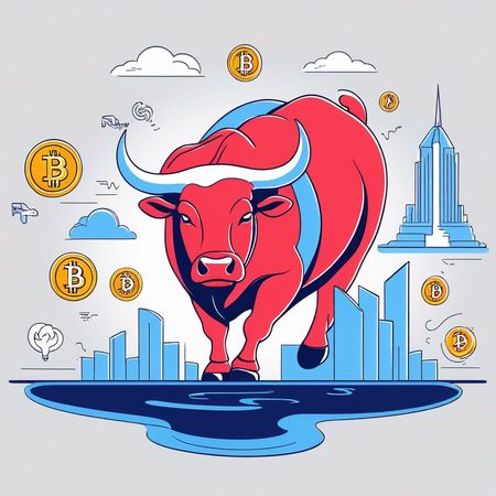 Free Bullish Cryptocurrency Trend  AI Image