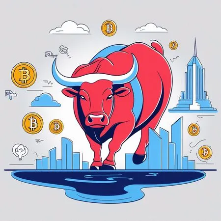 Free Bullish Cryptocurrency Trend  AI Image