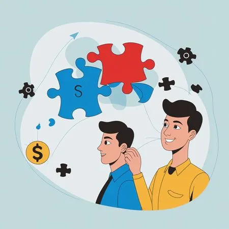 Free Business people trying to solve business problem  AI Image