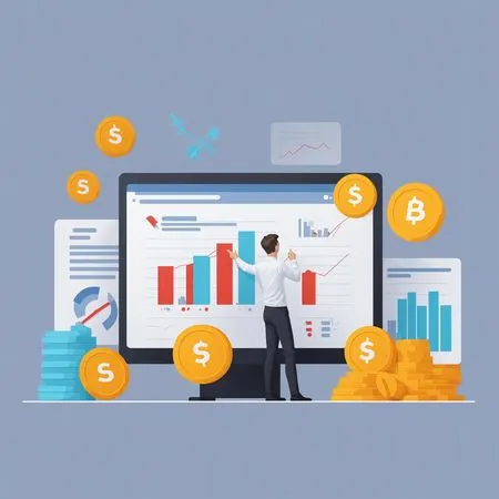 Free Businessman Looking Business Analytics  AI Image