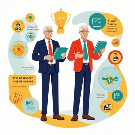 Free Businessmen In Corporate Infographic  AI Image
