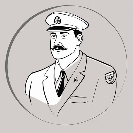 Free Captain In Uniform  AI Image