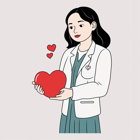Free 心を抱く医師  AI画像