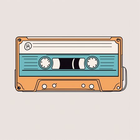 Free Cassette Tape  AI Image