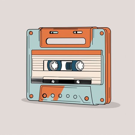 Free Cassette Tape  AI Image