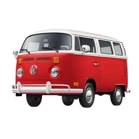 Free Classic Volkswagen Van  AI Image