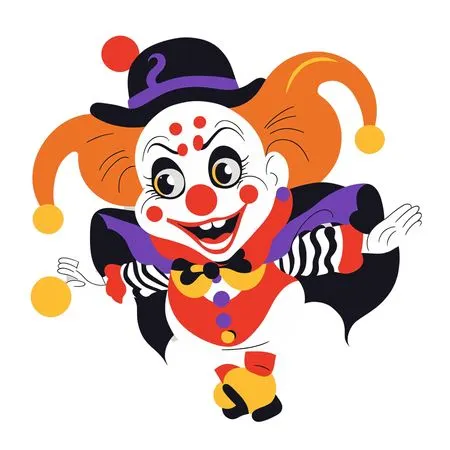 Free Clown With Jester Hat  AI Image
