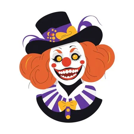 Free Clown With Jester Hat  AI Image