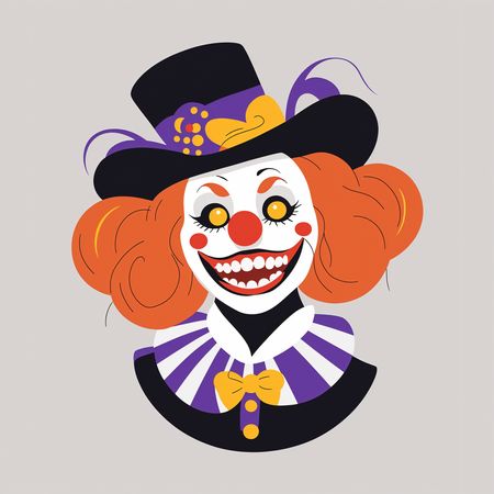Free Clown With Jester Hat  AI Image