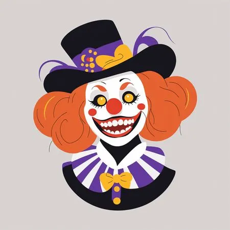 Free Clown With Jester Hat  AI Image