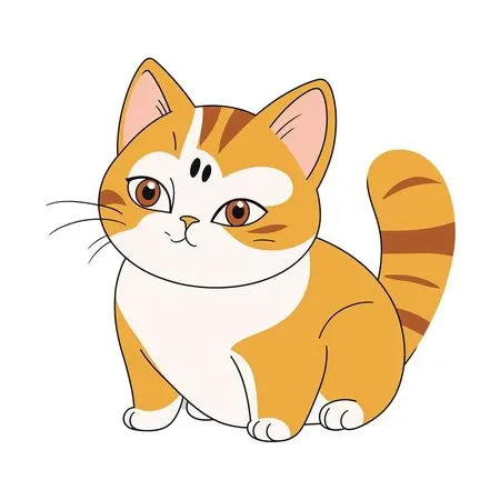 Free Cute Cat With A Playful Expression  AI Image