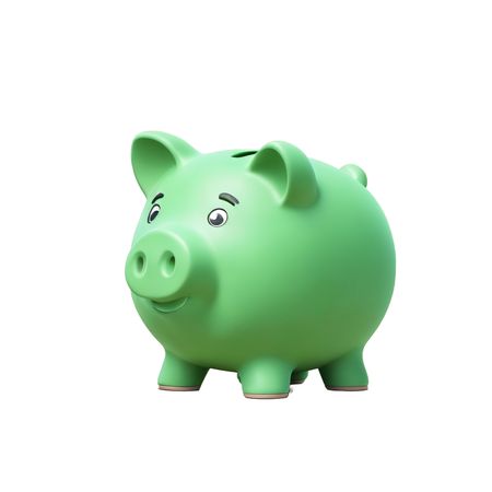 Free Cute Piggy Bank For Savings  AI Image