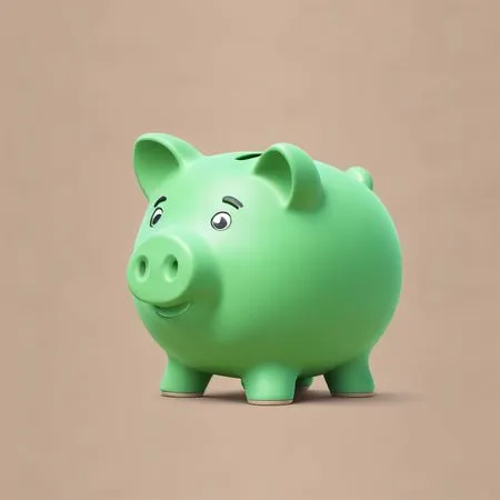 Free Cute Piggy Bank For Savings  AI Image