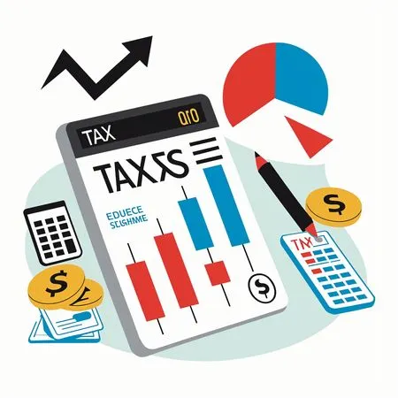 Free Depicting Financial And Tax  AI Image