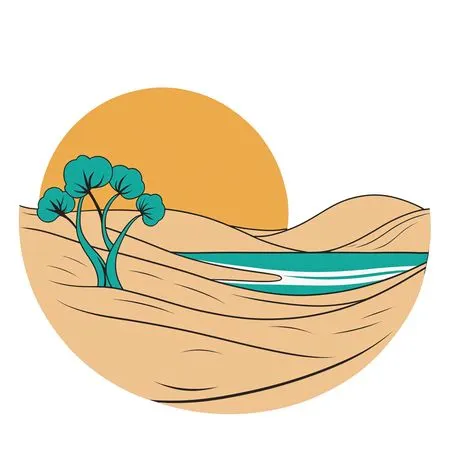 Free Desert Oasis  AI Image