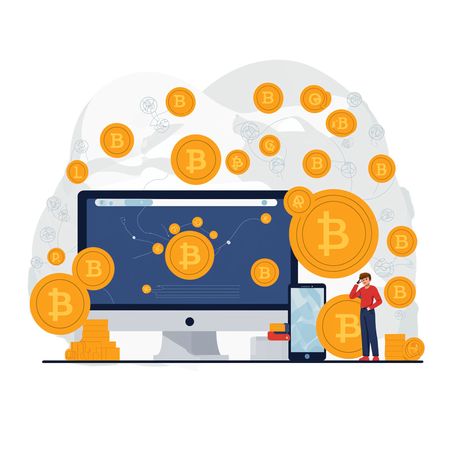Free Digital Currency  AI Image