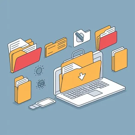 Free Digital File Organization  AI Image