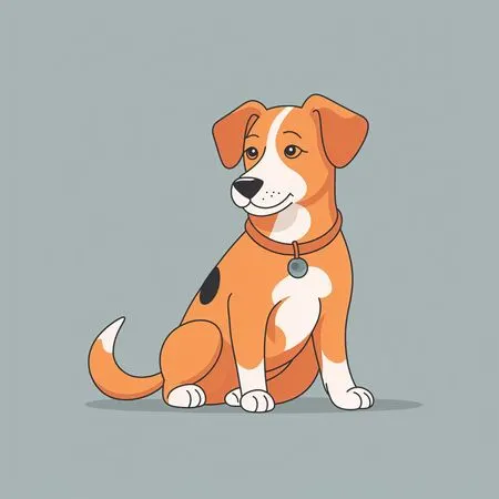 Free Dog Sitting With A Collar  AI Image
