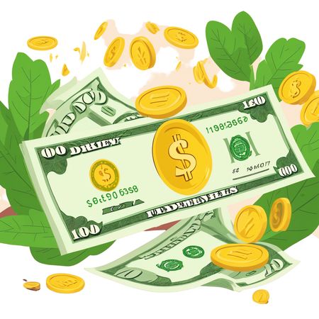 Free Dollar currency  AI Image