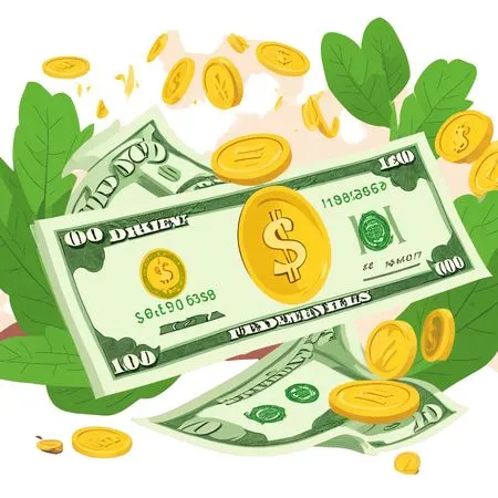 Free Dollar currency  AI Image