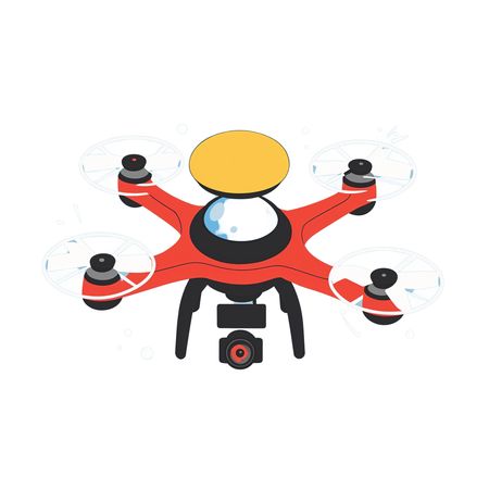 Free Drone With Camera And Propellers  AI Image