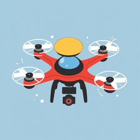 Free Drone With Camera And Propellers  AI Image