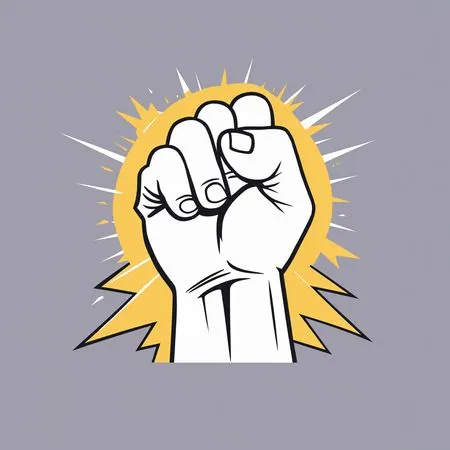Free Eine erhobene Faust symbolisiert Macht und Widerstand  Image IA