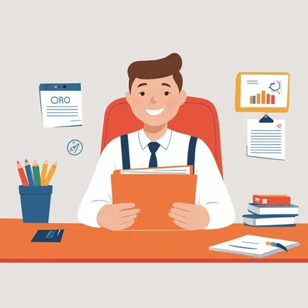 Free Empresário em sua mesa  Imagem de IA