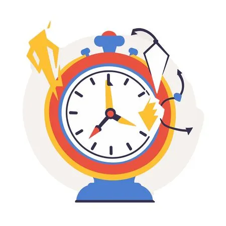Free Exploding Clock With Dynamic Elements AI Image