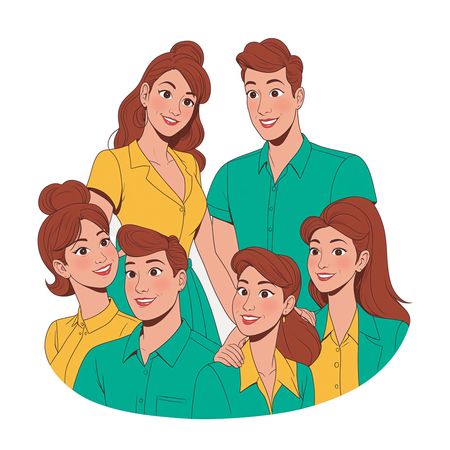 Free Family Portrait  AI Image