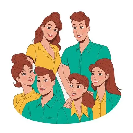 Free Family Portrait  AI Image