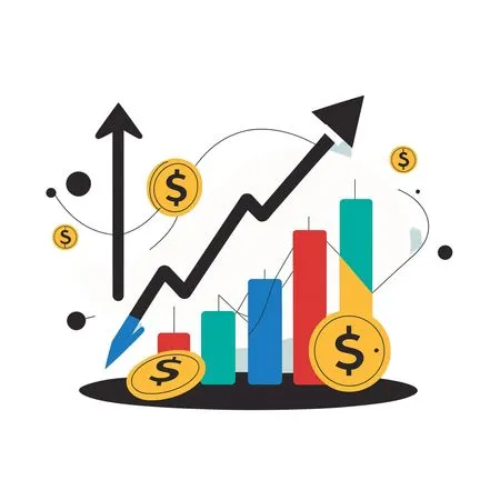 Free Financial Growth Chart  AI Image
