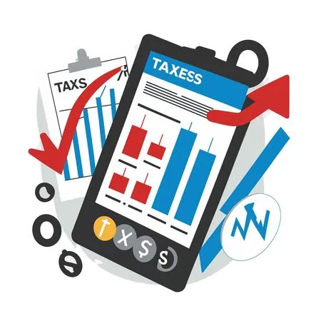 Free Financial Reports And Taxes  AI Image