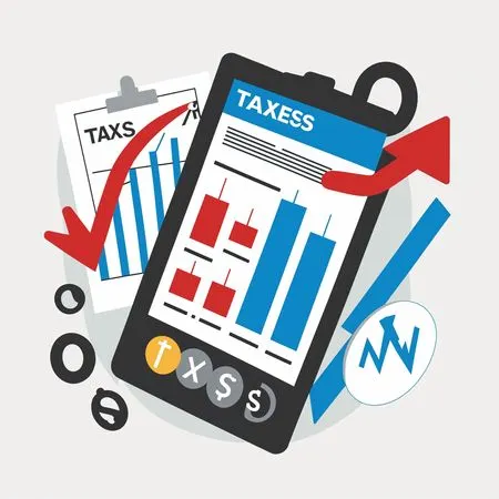 Free Financial Reports And Taxes  AI Image
