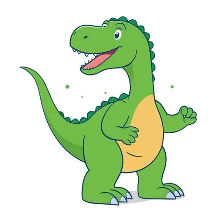 Free Friendly Dinosaur  AI Image