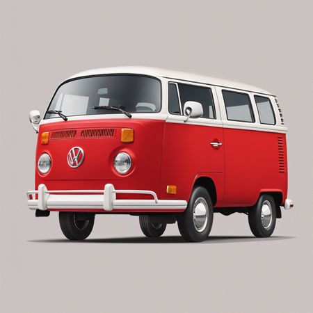 Free Furgoneta clásica volkswagen  Imagen AI