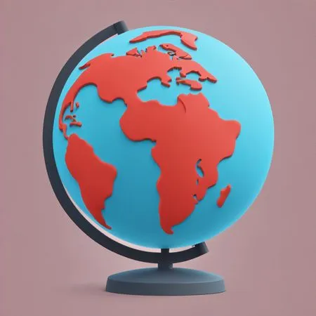 Free Globe Continents  AI Image