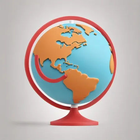 Free Globus mit Amerika  KI-Bild