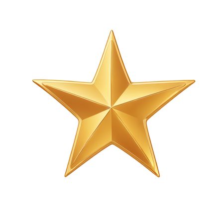 Free Golden Star  AI Image