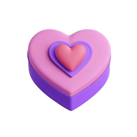 Free Heart-shaped Gift Box Design  AI Image
