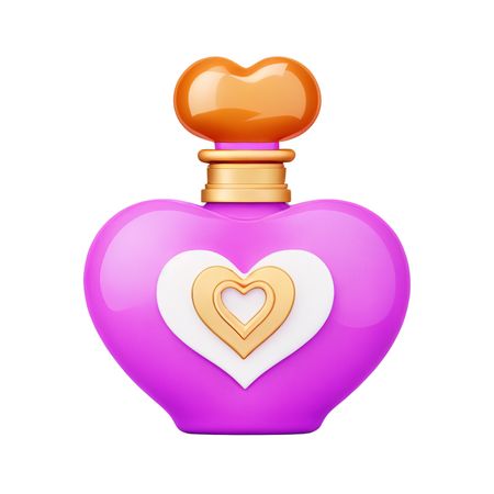 Free Heart-shaped Perfume Bottle  AI Image