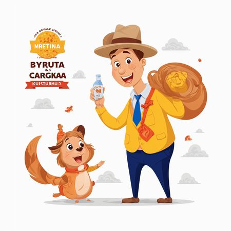 Free Hombre y perro con equipo de aventura  Imagen AI