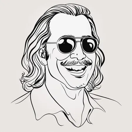 Free Homme souriant avec des lunettes de soleil  Image IA