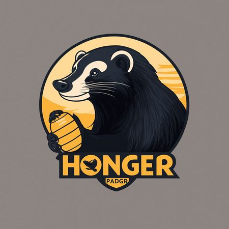 Free Honey Badger With Honeycomb  AI Image