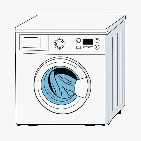 Free Illustration Of A Front-loading Washing Machine.  AI Image