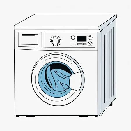 Free Illustration Of A Front-loading Washing Machine.  AI Image
