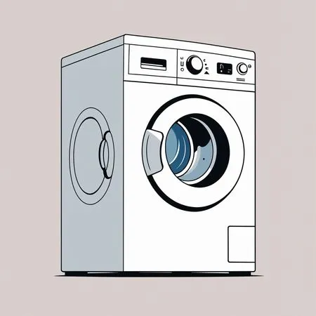 Free Illustration Of A Front-loading Washing Machine.  AI Image