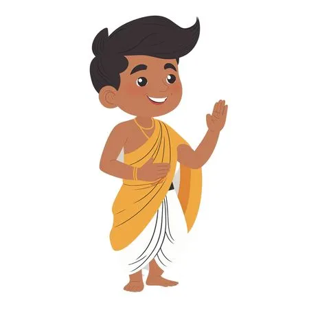 Free Indian Boy In Traditional Attire  AI Image